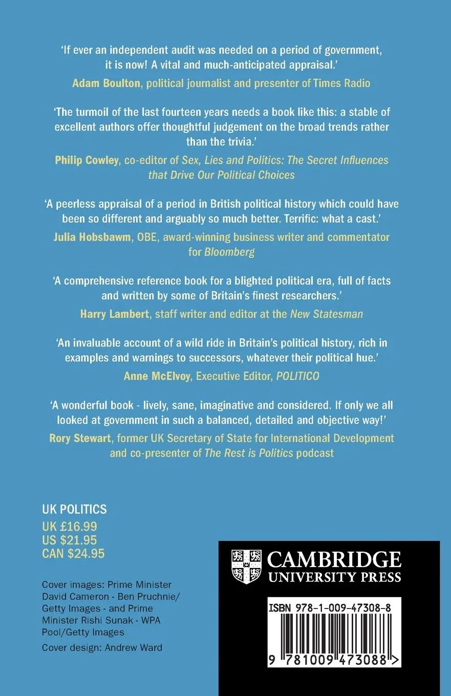 Rückseite: 9781009473088 | The Conservative Effect, 2010-2024 | 14 Wasted Years? | Seldon (u. a.)