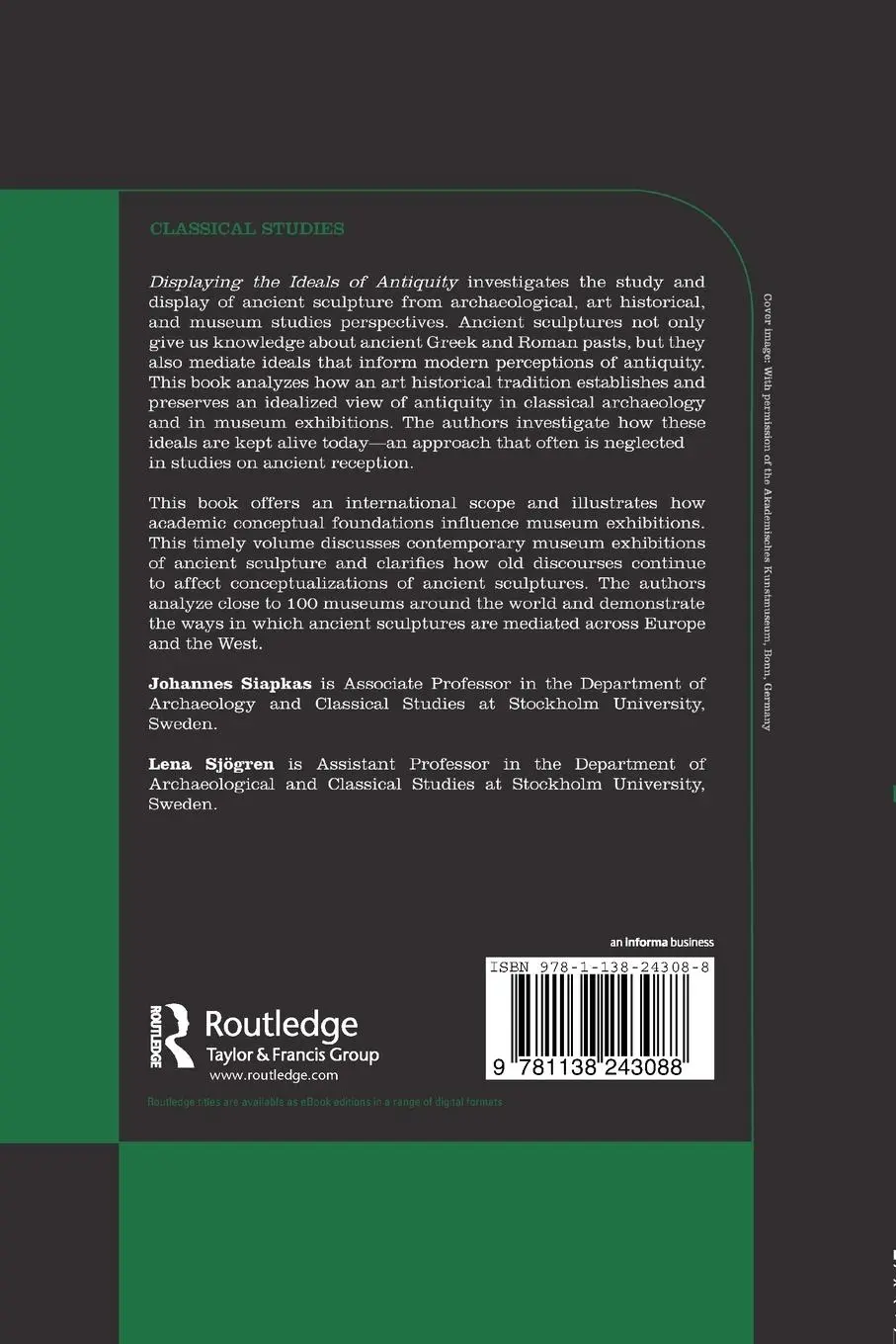 Rückseite: 9781138243088 | Displaying the Ideals of Antiquity | The Petrified Gaze | Taschenbuch