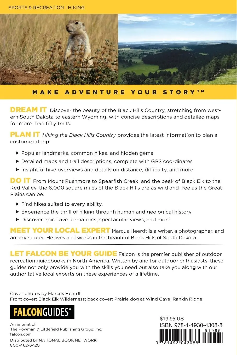 Rückseite: 9781493043088 | Hiking the Black Hills Country | Bert Gildart (u. a.) | Taschenbuch