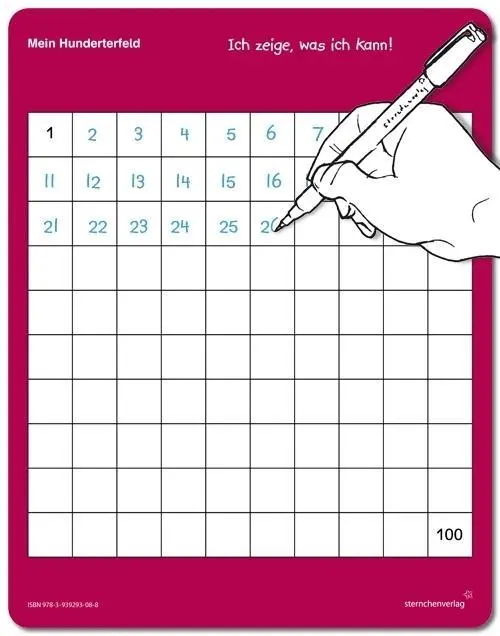 Bild: 9783939293088 | Mein Hunderterfeld mit Stift | Katrin Langhans | Taschenbuch | 1 S.