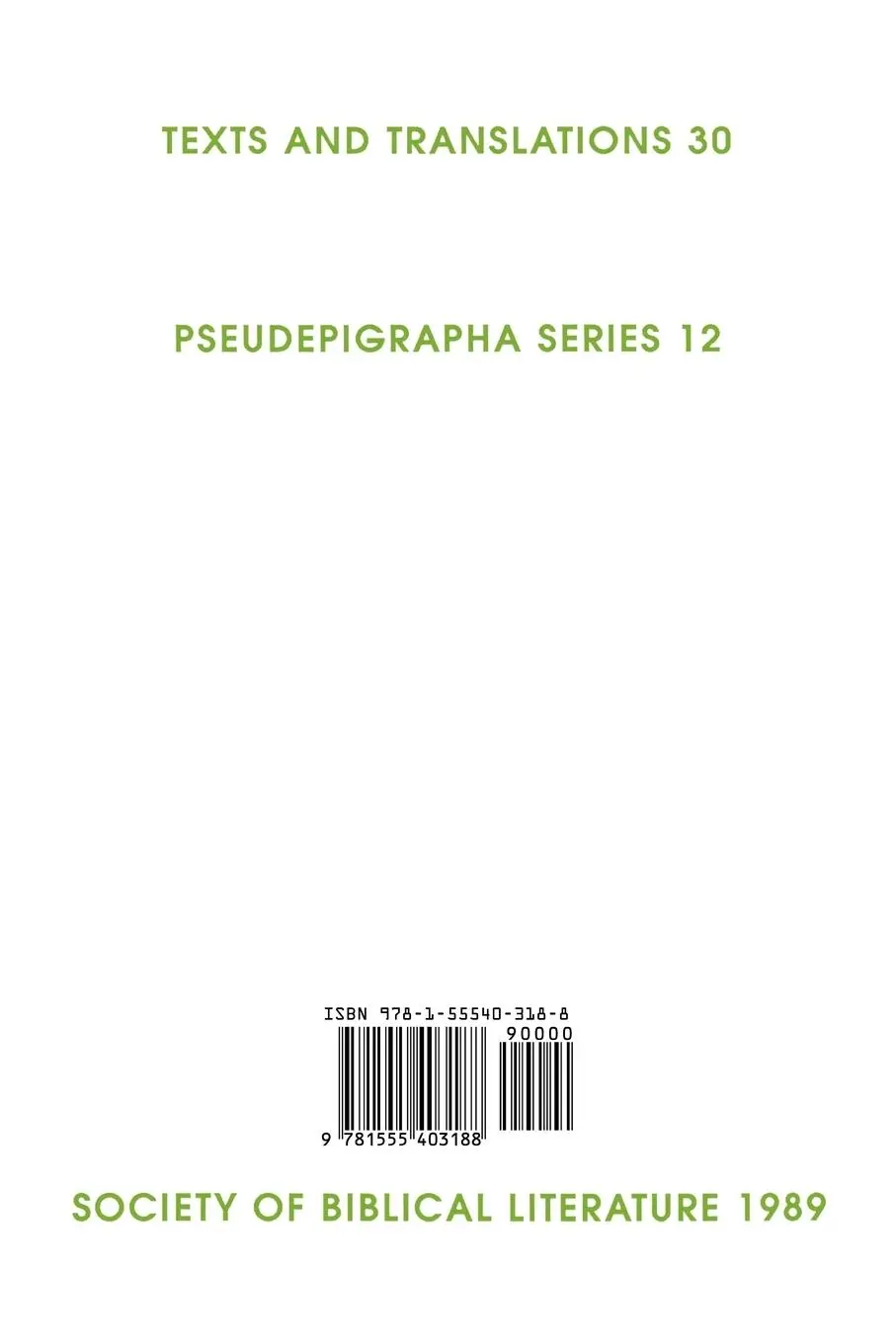 Rückseite: 9781555403188 | Fragments from Hellenistic Jewish Authors | Volume II, Poets | Buch