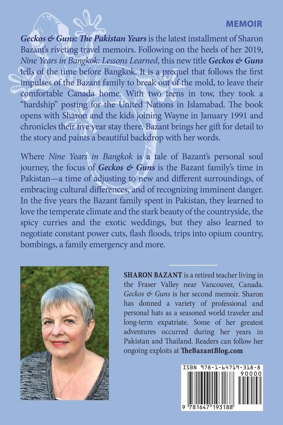 Rückseite: 9781647193188 | Geckos &amp; Guns | THE PAKISTAN YEARS | Sharon Bazant | Taschenbuch