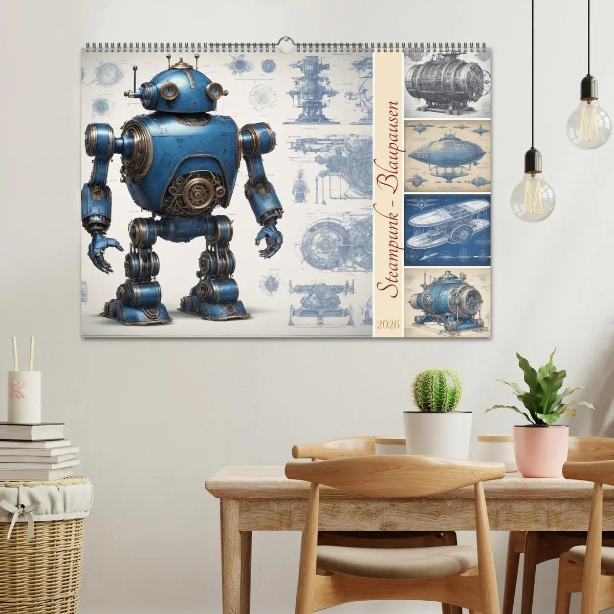 Bild: 9783457433188 | Steampunk - Blaupausen (Wandkalender 2026 DIN A2 quer), CALVENDO...