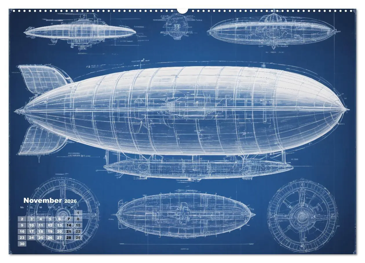 Bild: 9783457433188 | Steampunk - Blaupausen (Wandkalender 2026 DIN A2 quer), CALVENDO...