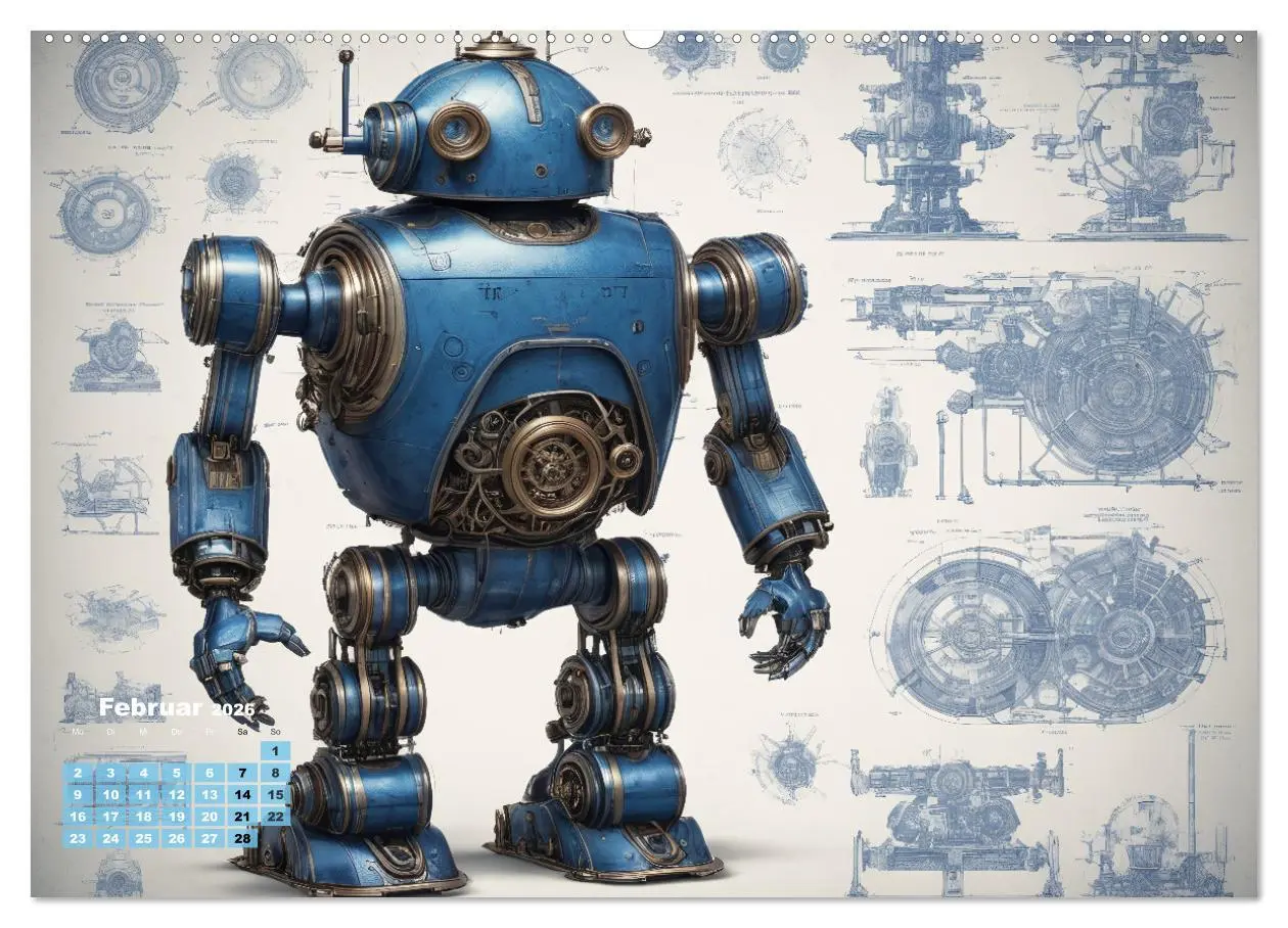 Bild: 9783457433188 | Steampunk - Blaupausen (Wandkalender 2026 DIN A2 quer), CALVENDO...