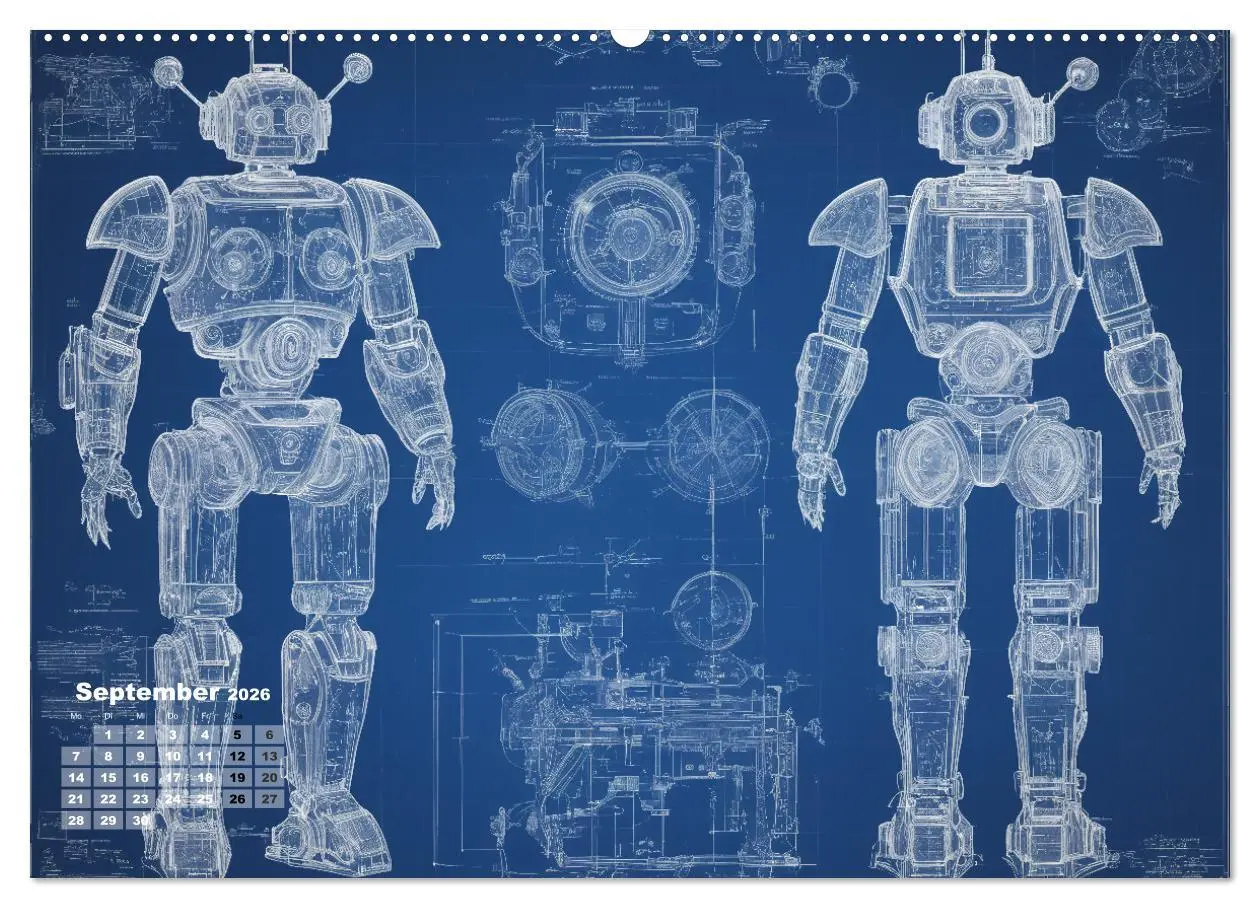 Bild: 9783457433188 | Steampunk - Blaupausen (Wandkalender 2026 DIN A2 quer), CALVENDO...