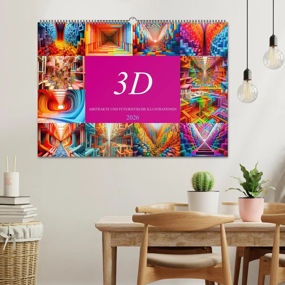 Bild: 9783457503188 | 3D - Abstrakte und futuristische Illustrationen (Wandkalender 2026...