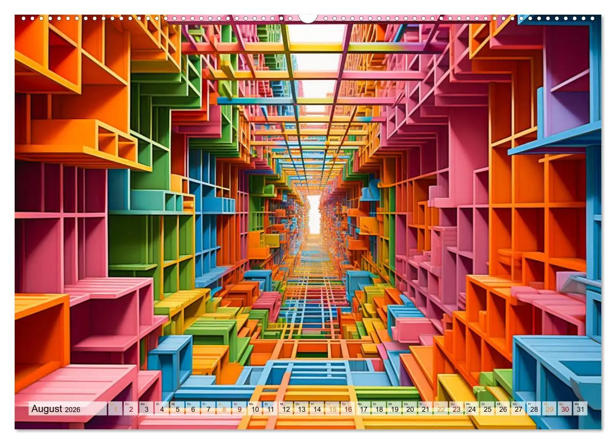 Bild: 9783457503188 | 3D - Abstrakte und futuristische Illustrationen (Wandkalender 2026...