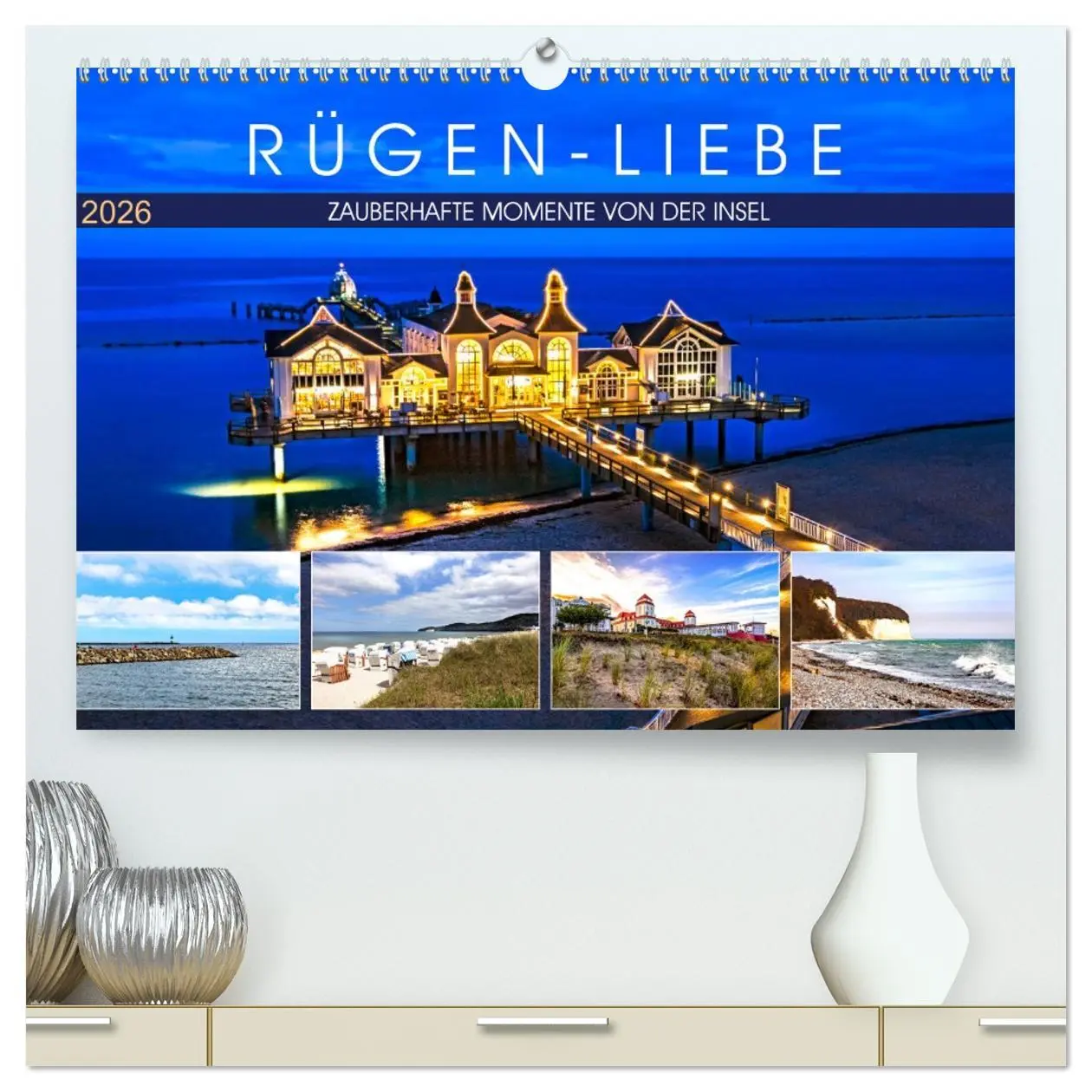 Cover: 9783457673188 | RÜGEN-LIEBE (hochwertiger Premium Wandkalender 2026 DIN A2 quer),...