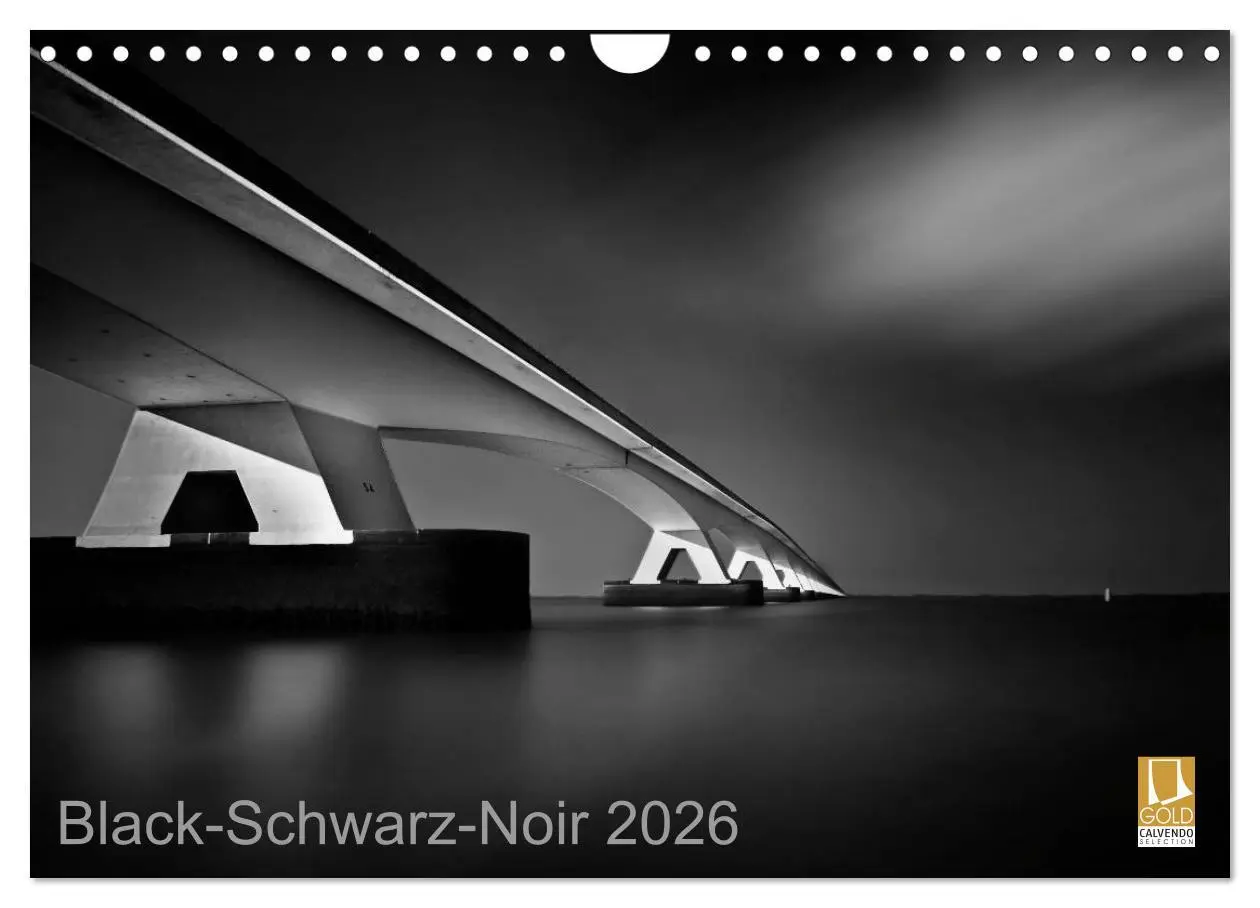 Cover: 9783516213188 | Black-Schwarz-Noir 2026 (Wandkalender 2026 DIN A4 quer), CALVENDO...