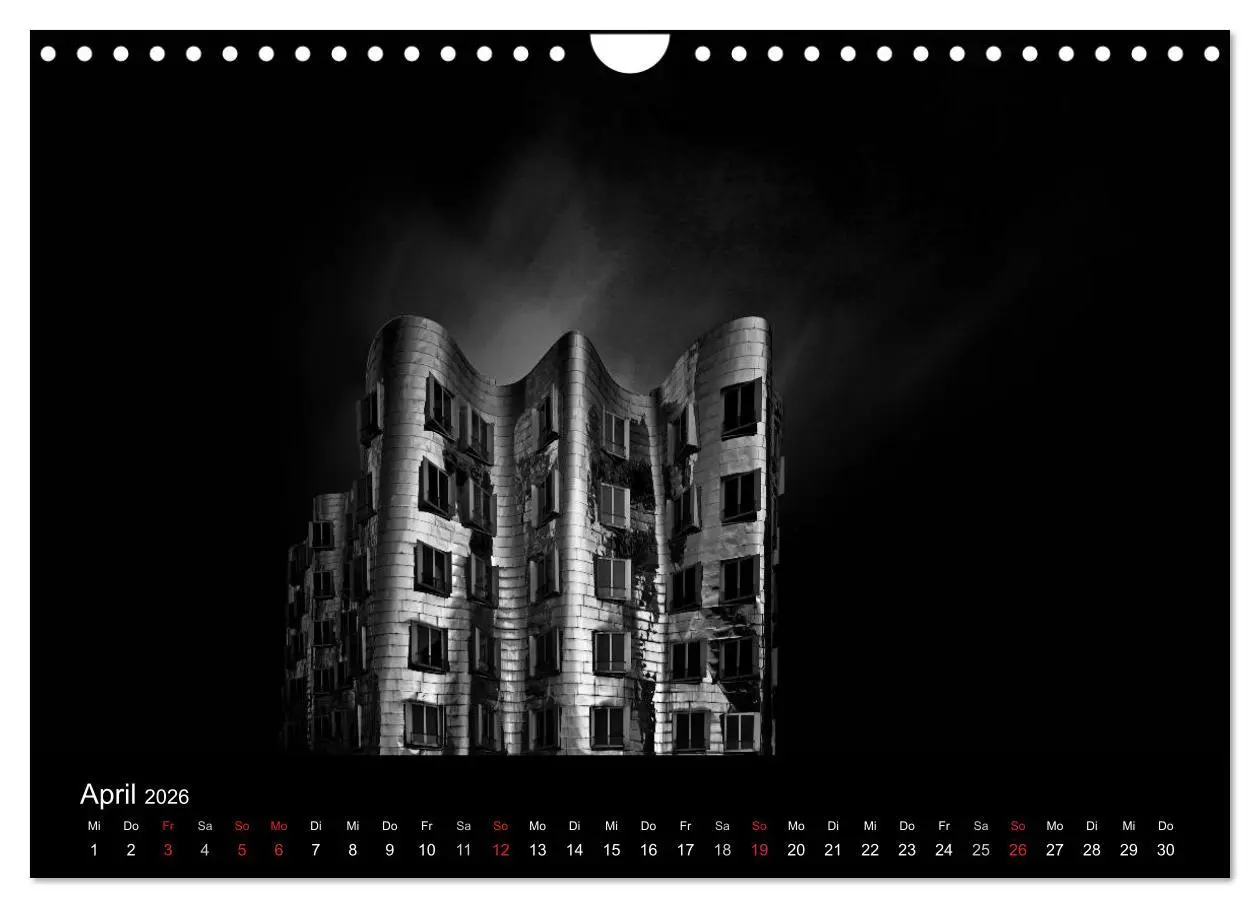 Bild: 9783516213188 | Black-Schwarz-Noir 2026 (Wandkalender 2026 DIN A4 quer), CALVENDO...