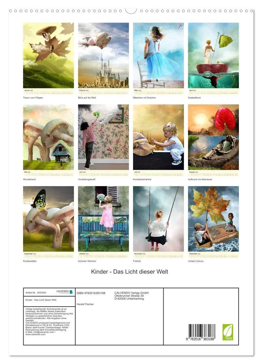 Bild: 9783516383188 | Kinder - Das Licht dieser Welt (hochwertiger Premium Wandkalender...