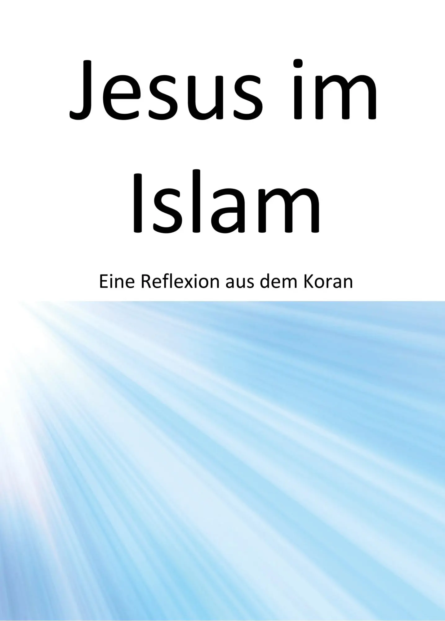Cover: 9783961033188 | Jesus im Islam | Metin Kececi | Taschenbuch | 66 S. | Deutsch | 2018