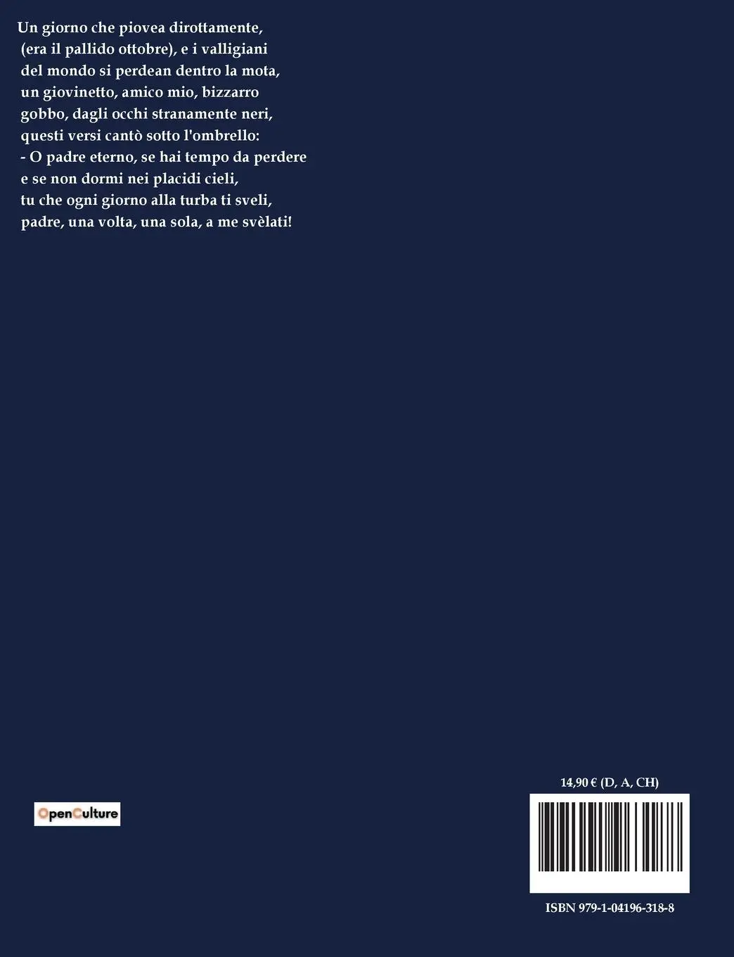 Rückseite: 9791041963188 | Fiabe e leggende | Emilio Praga | Taschenbuch | Italienisch | 2023