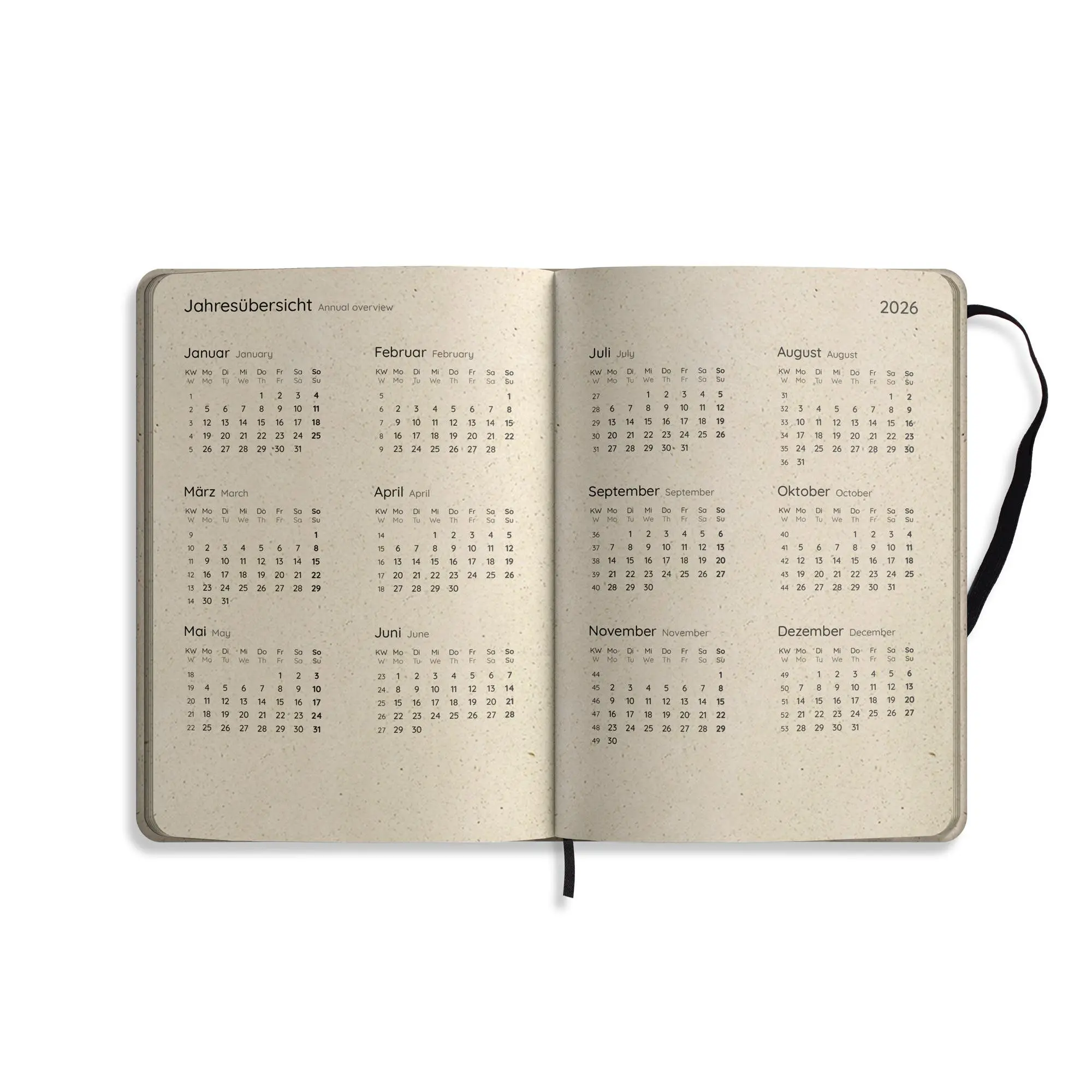 Bild: 4260626413288 | matabooks - A5 Kalender Samaya 2026 Farbe: Spring Green (DE/EN) | Buch