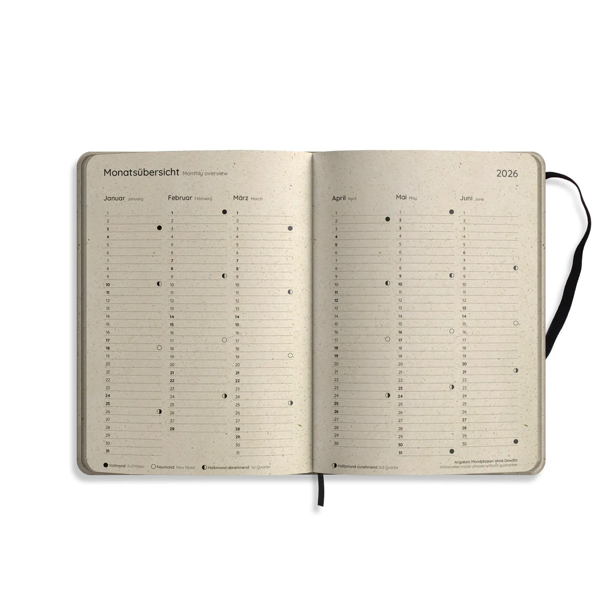 Bild: 4260626413288 | matabooks - A5 Kalender Samaya 2026 Farbe: Spring Green (DE/EN) | Buch