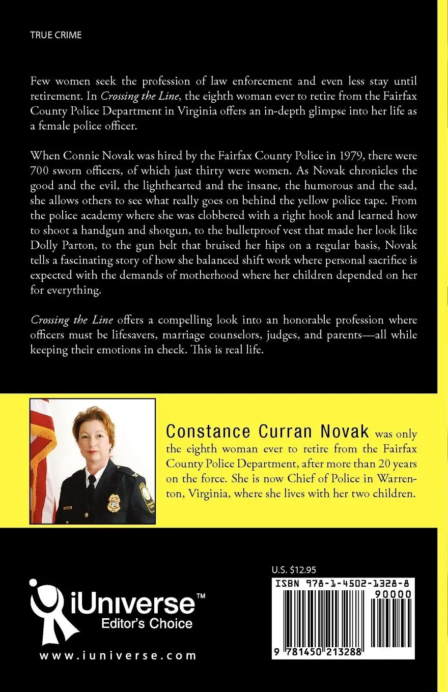 Rückseite: 9781450213288 | Crossing the Line | Memoirs of a Fairfax County Police Officer | Novak
