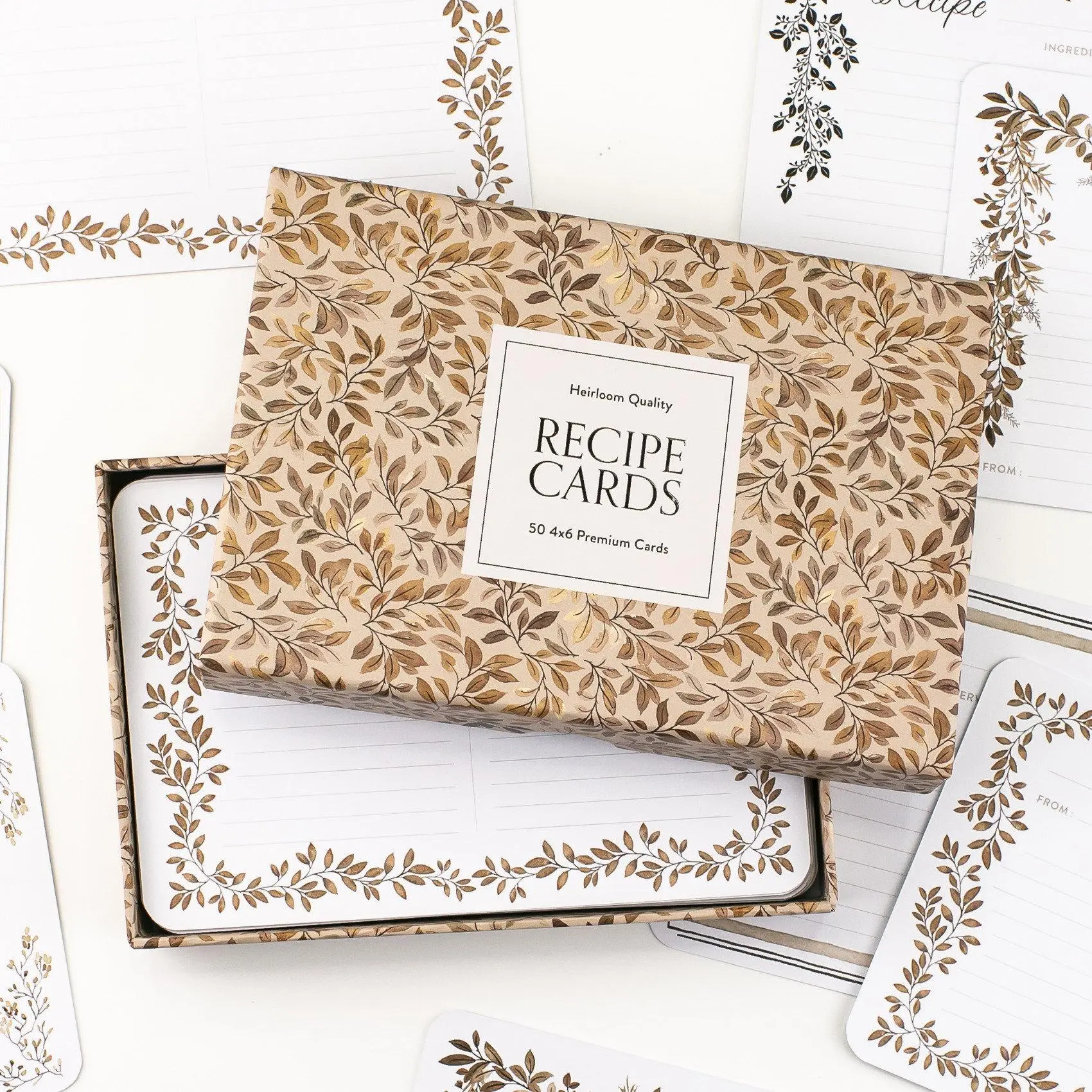 Cover: 9781958803288 | Recipe Cards | 50 Beautifully Designed 4x6 Recipe Cards | Korie Herold