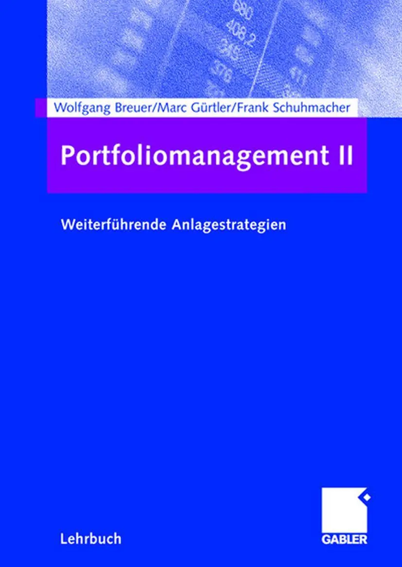 Cover: 9783409143288 | Portfoliomanagement II | Weiterführende Anlagestrategien | Taschenbuch
