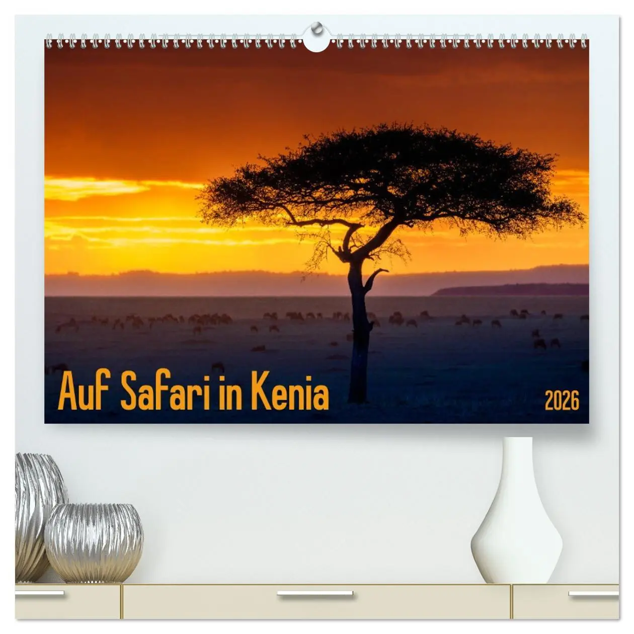Cover: 9783457733288 | Auf Safari in Kenia 2026 (hochwertiger Premium Wandkalender 2026...