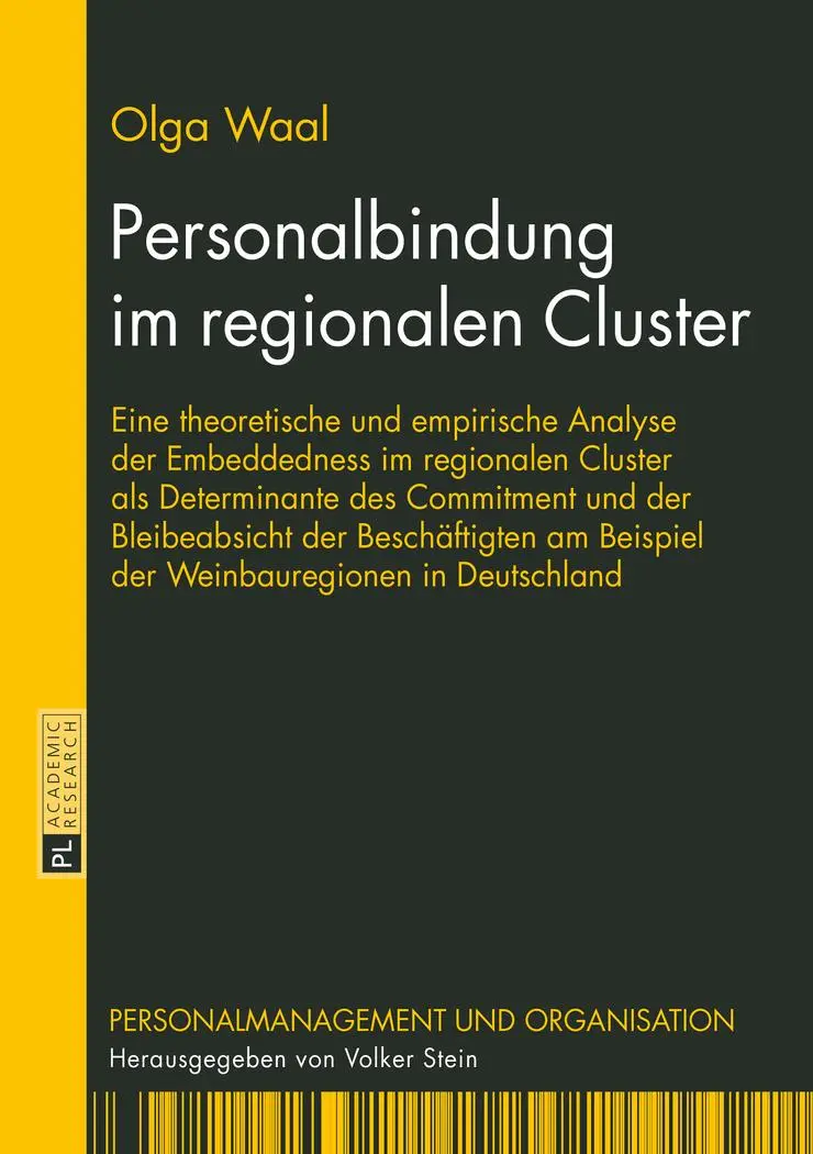 Cover: 9783631663288 | Personalbindung im regionalen Cluster | Olga Waal | Taschenbuch | 2015