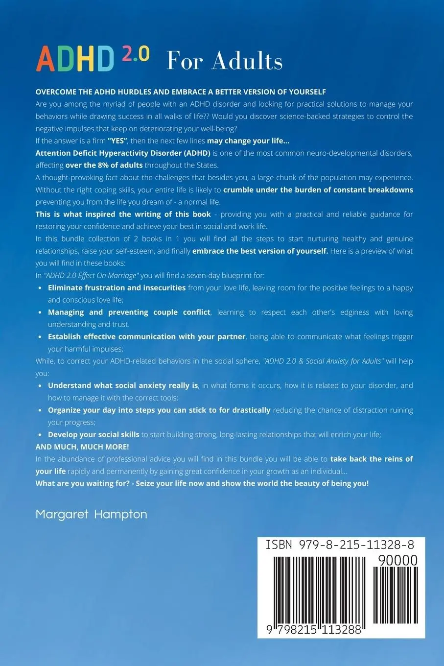 Rückseite: 9798215113288 | ADHD 2.0 For Adults | Margaret Hampton | Taschenbuch | Englisch | 2023