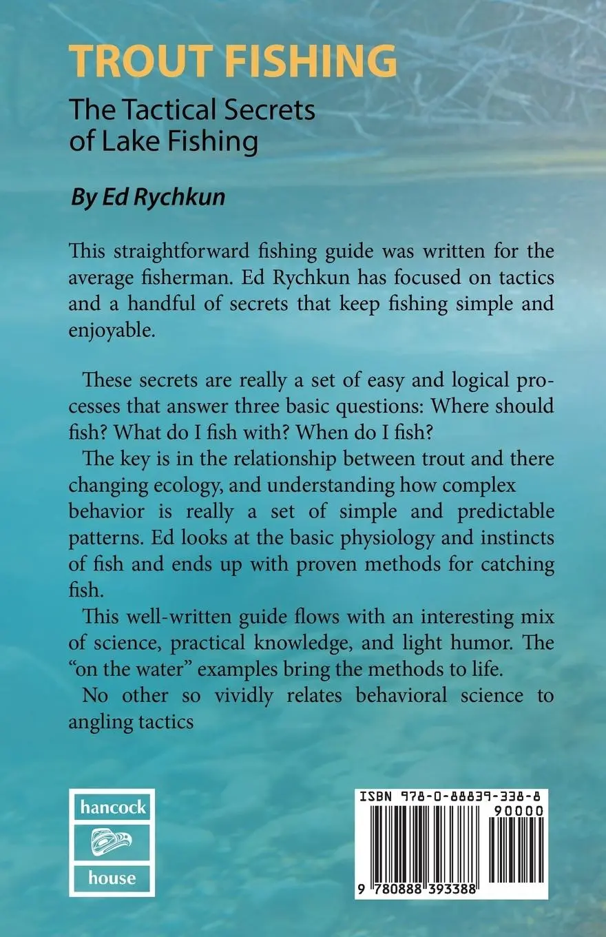 Rückseite: 9780888393388 | Trout Fishing | The Tactical Secrets of Lake Fishing | Ed Rychkun