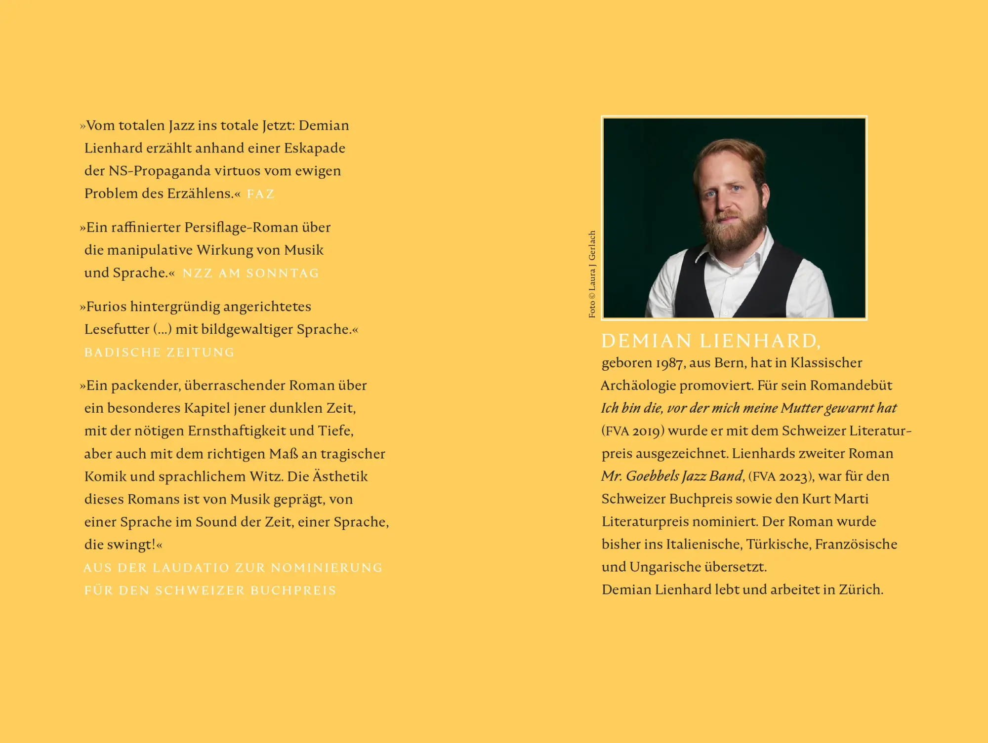 Bild: 9783627003388 | Mr. Goebbels Jazz Band | Demian Lienhard | Taschenbuch | 320 S. | 2025