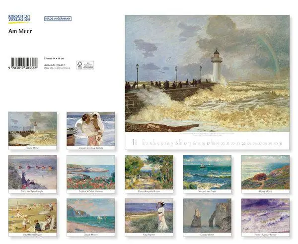 Bild: 9783819303388 | Am Meer 2027 | Verlag Korsch | Kalender | 14 S. | Deutsch | 2027