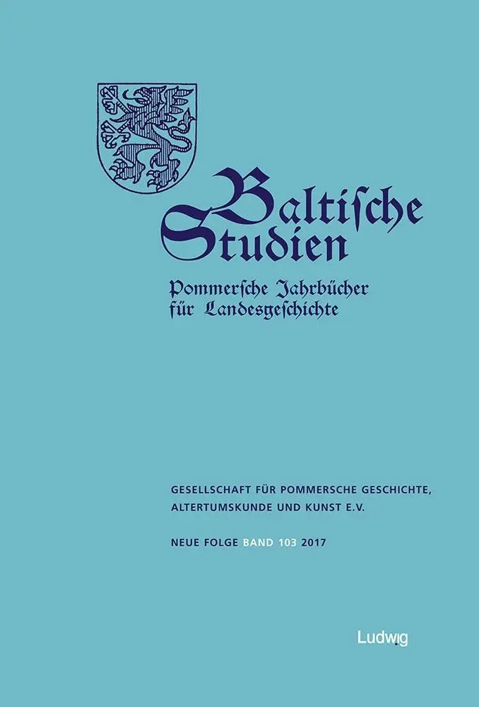 Cover: 9783869353388 | Baltische Studien, Pommersche Jahrbücher für Landesgeschichte. Band...