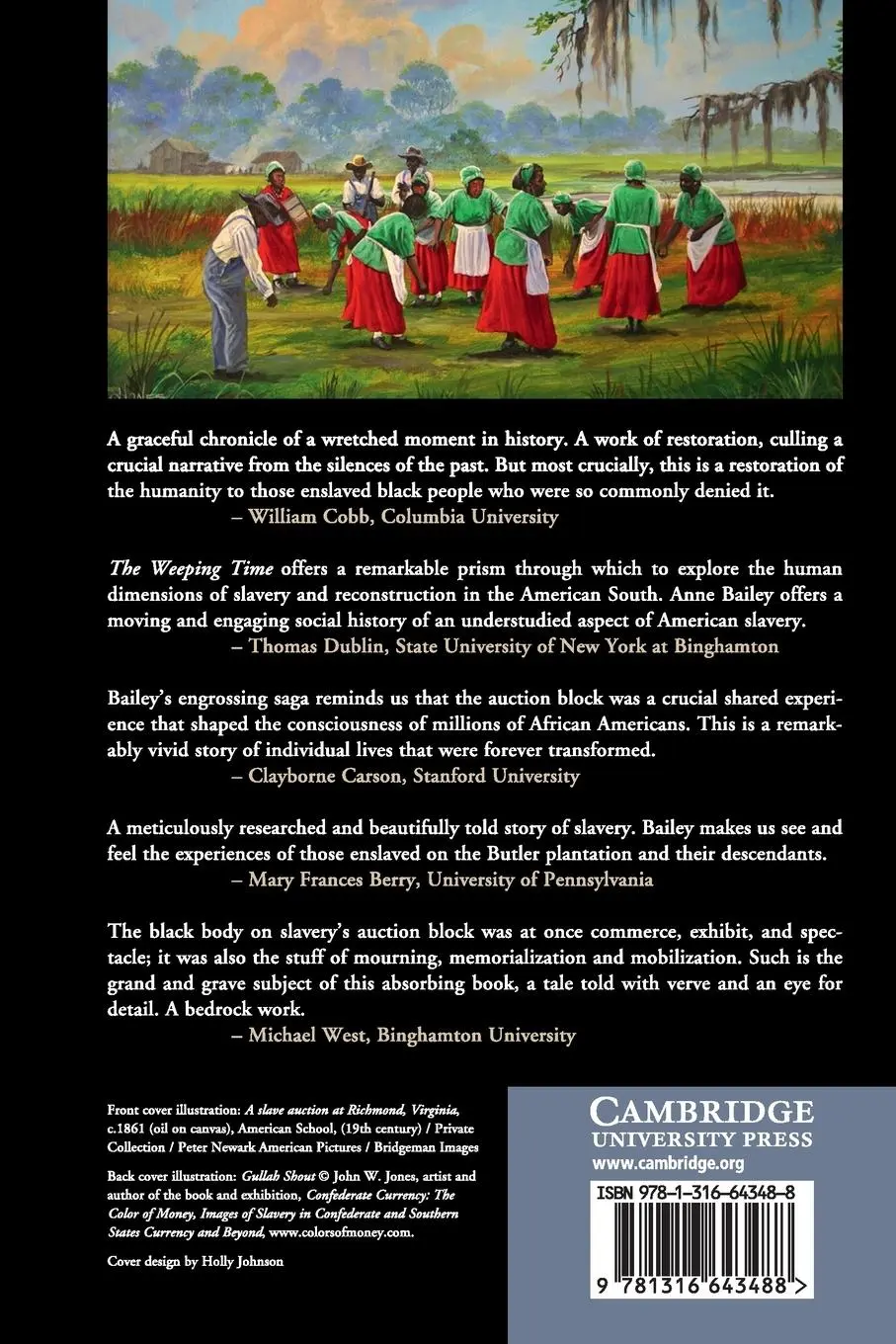 Rückseite: 9781316643488 | The Weeping Time | Anne C Bailey | Taschenbuch | Englisch | 2017