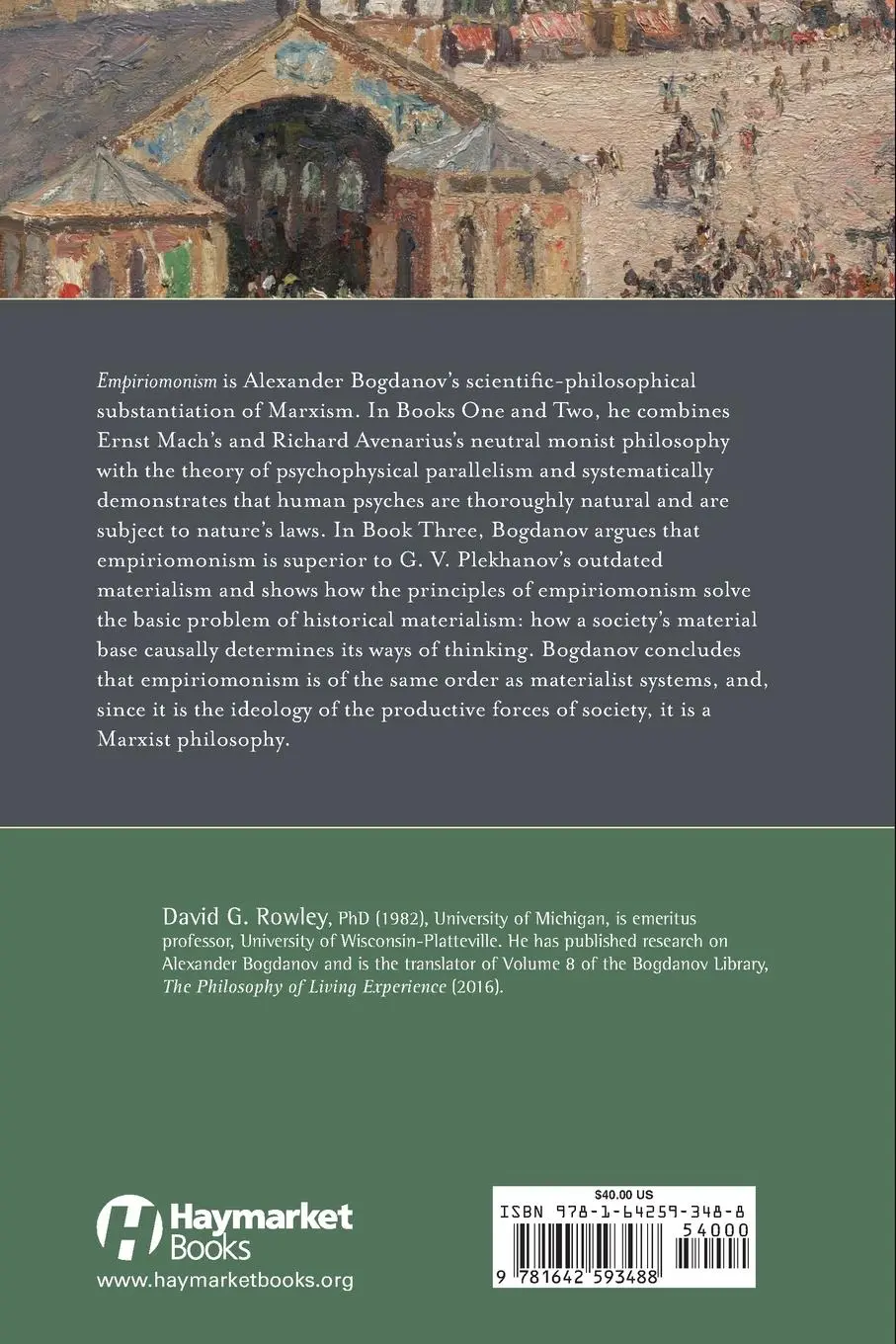 Rückseite: 9781642593488 | Empiriomonism | Essays in Philosophy, Books 1-3 | Alexander Bogdanov