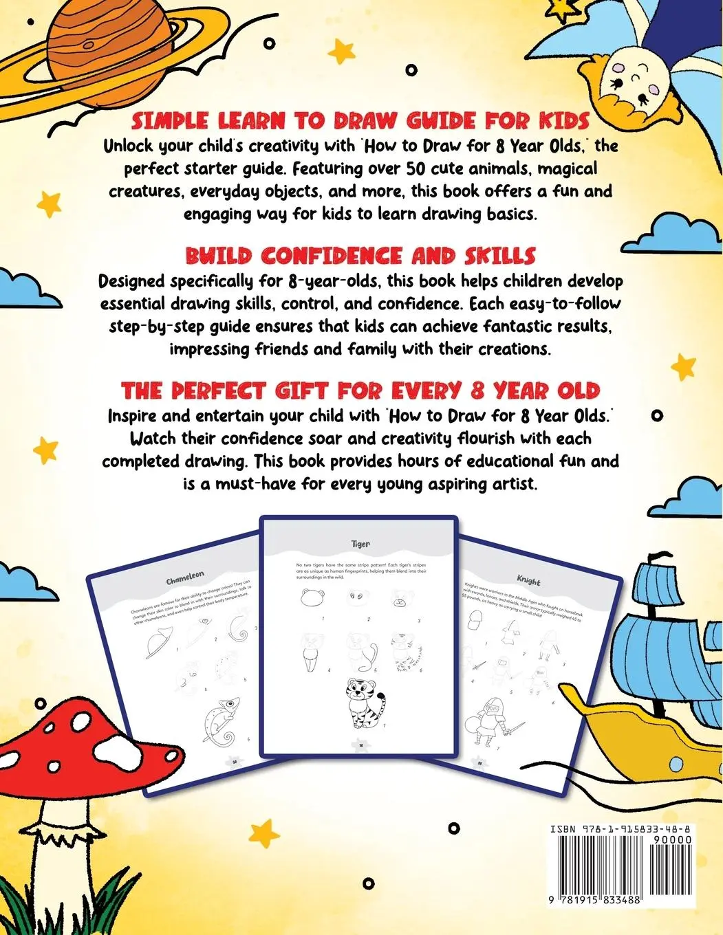 Rückseite: 9781915833488 | How to Draw for 8 Year Olds | Anna Robin | Taschenbuch | Englisch