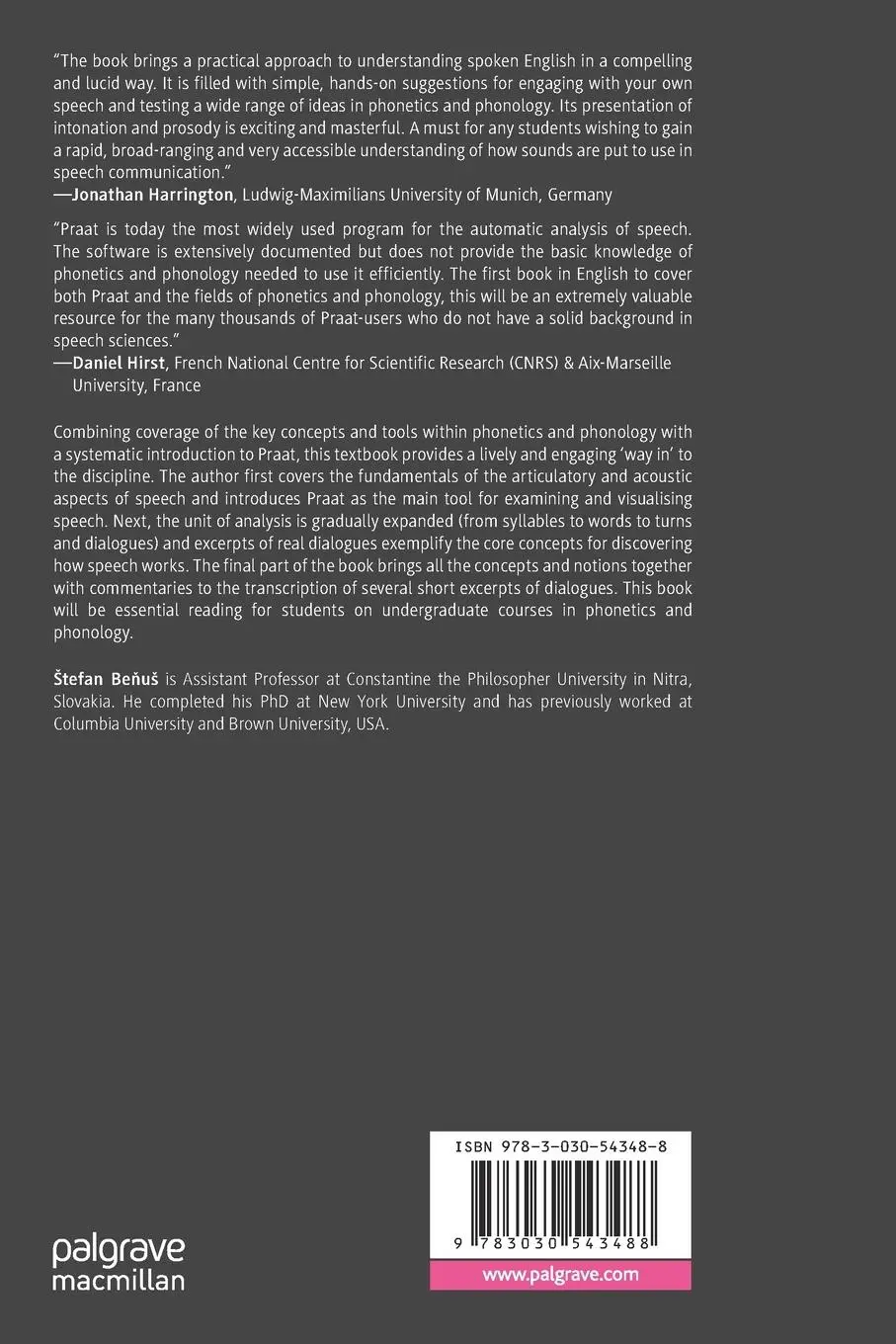 Rückseite: 9783030543488 | Investigating Spoken English | ¿Tefan Be¿u¿ | Taschenbuch | xvii