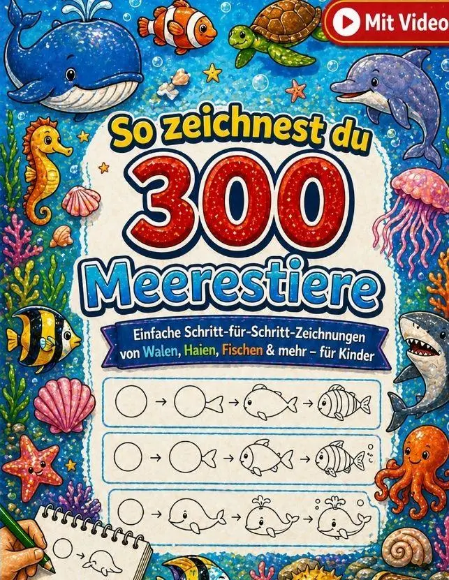 Cover: 9783384903488 | So zeichnest du 300 Meerestiere | Dominik Mikulaschek | Taschenbuch
