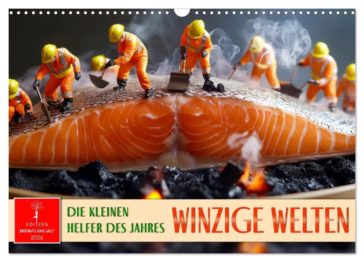 Cover: 9783457263488 | Winzige Welten - die kleinen Helfer des Jahres (Wandkalender 2026...
