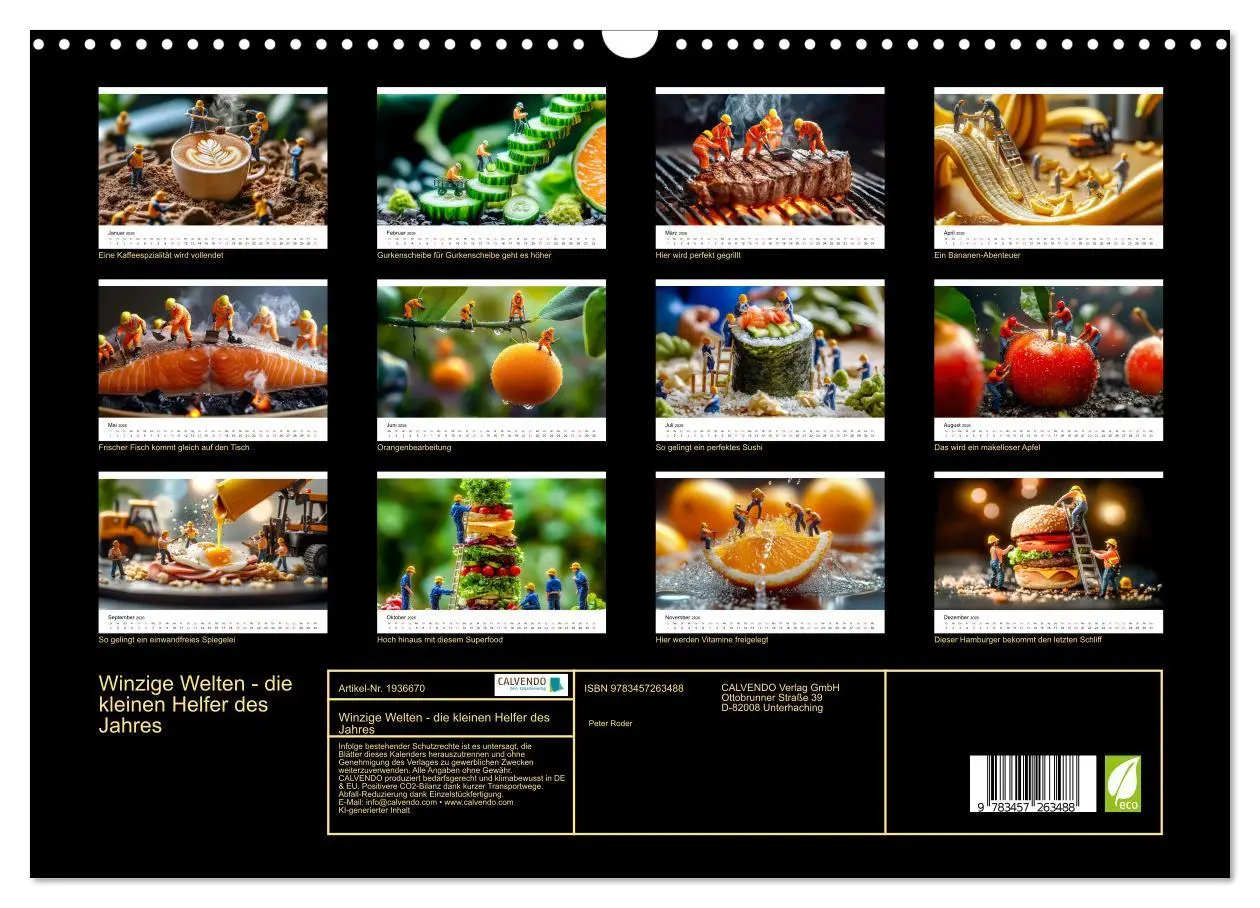 Bild: 9783457263488 | Winzige Welten - die kleinen Helfer des Jahres (Wandkalender 2026...