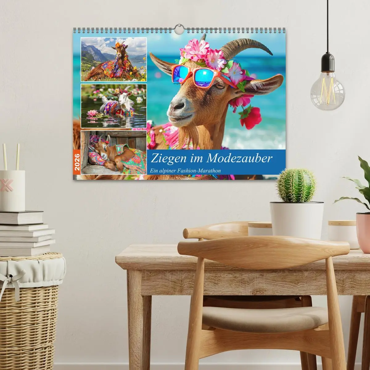 Bild: 9783457403488 | Ziegen im Modezauber. Ein alpiner Fashion-Marathon (Wandkalender...