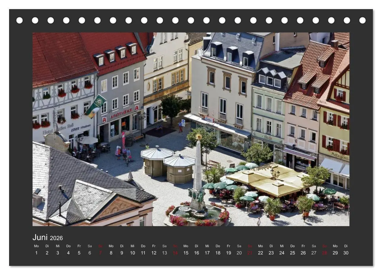 Bild: 9783516113488 | Kulmbach (Tischkalender 2026 DIN A5 quer), CALVENDO Monatskalender
