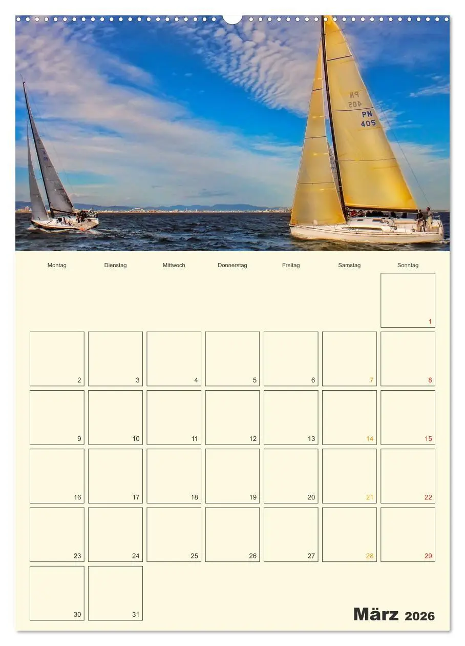 Bild: 9783516423488 | Segeln, unser Jahresplaner (Wandkalender 2026 DIN A2 hoch),...