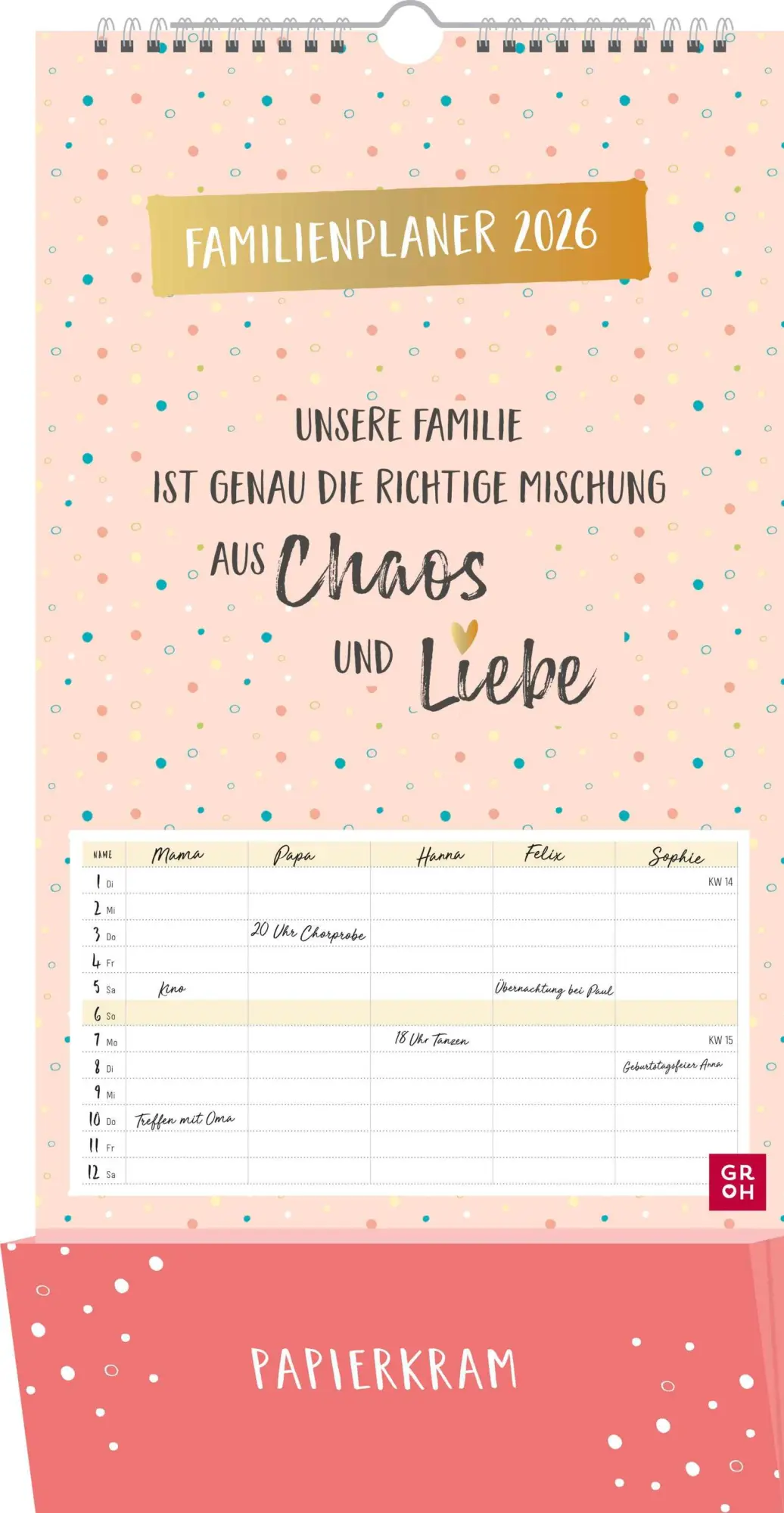 Cover: 4036442013588 | Familienplaner 2026: Unsere Familie ist genau die richtige Mischung...