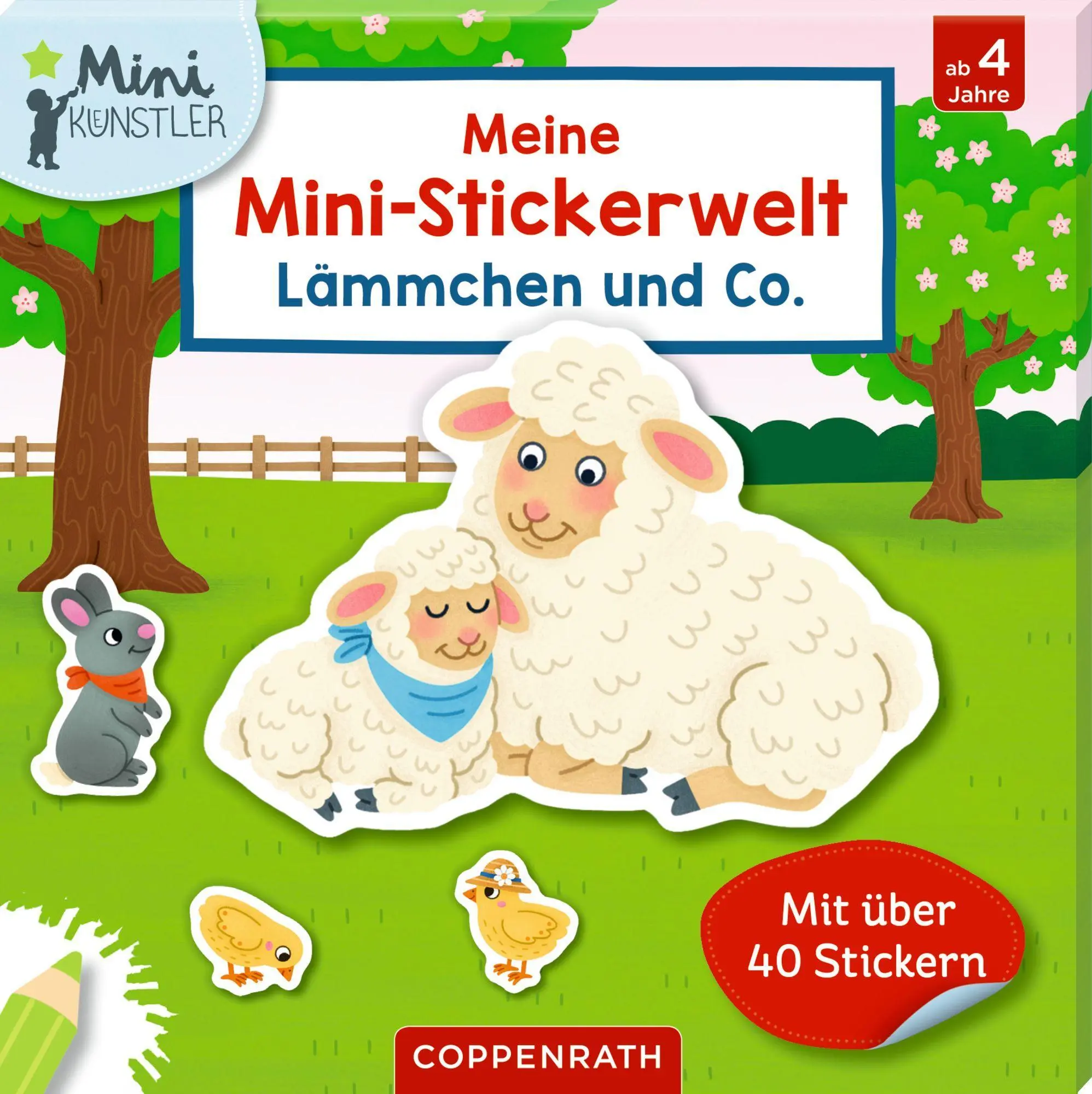 Cover: 4050003953588 | Meine Mini-Stickerwelt - Lämmchen und Co. | Mit über 40 Stickern