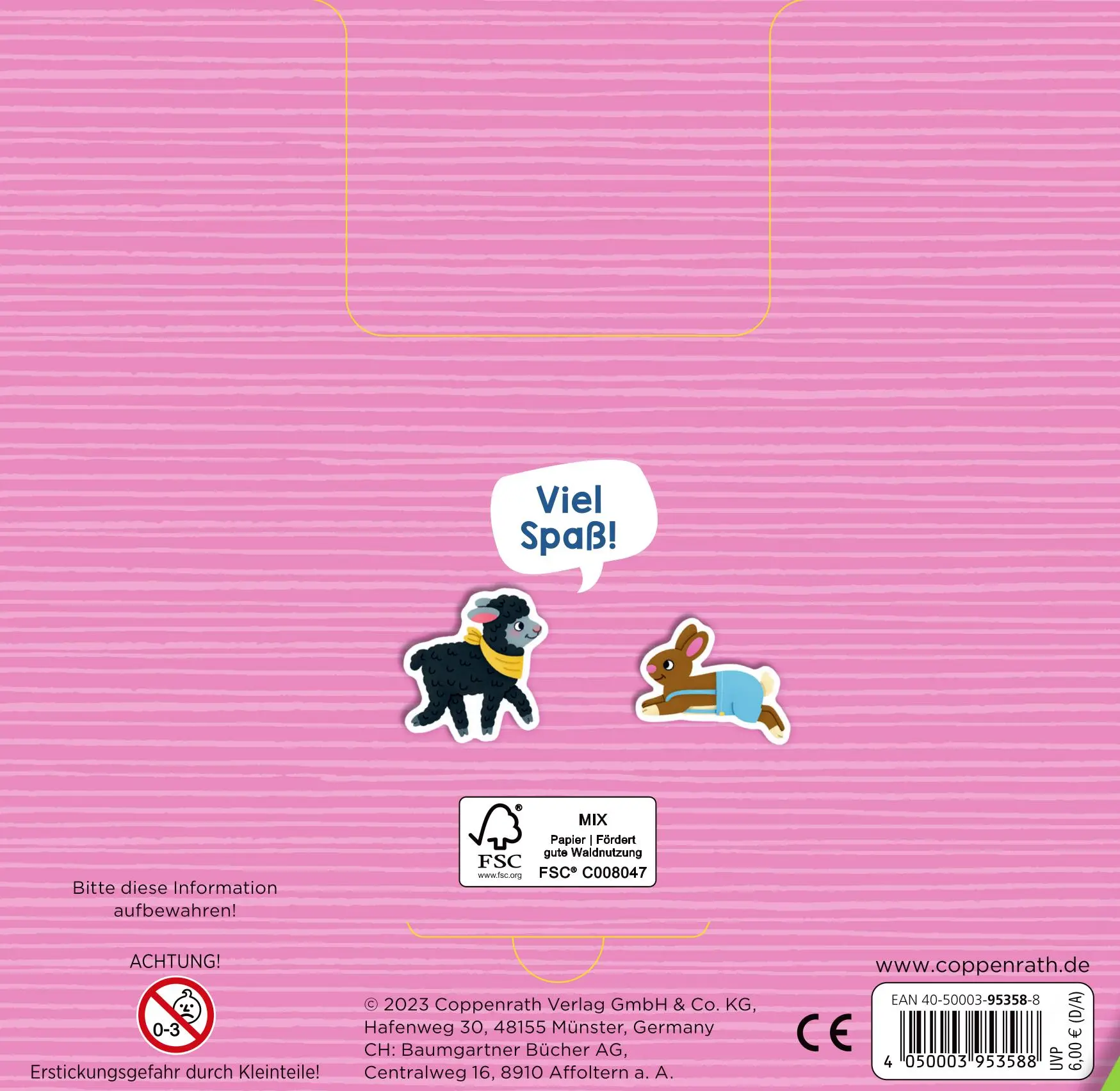 Rückseite: 4050003953588 | Meine Mini-Stickerwelt - Lämmchen und Co. | Mit über 40 Stickern