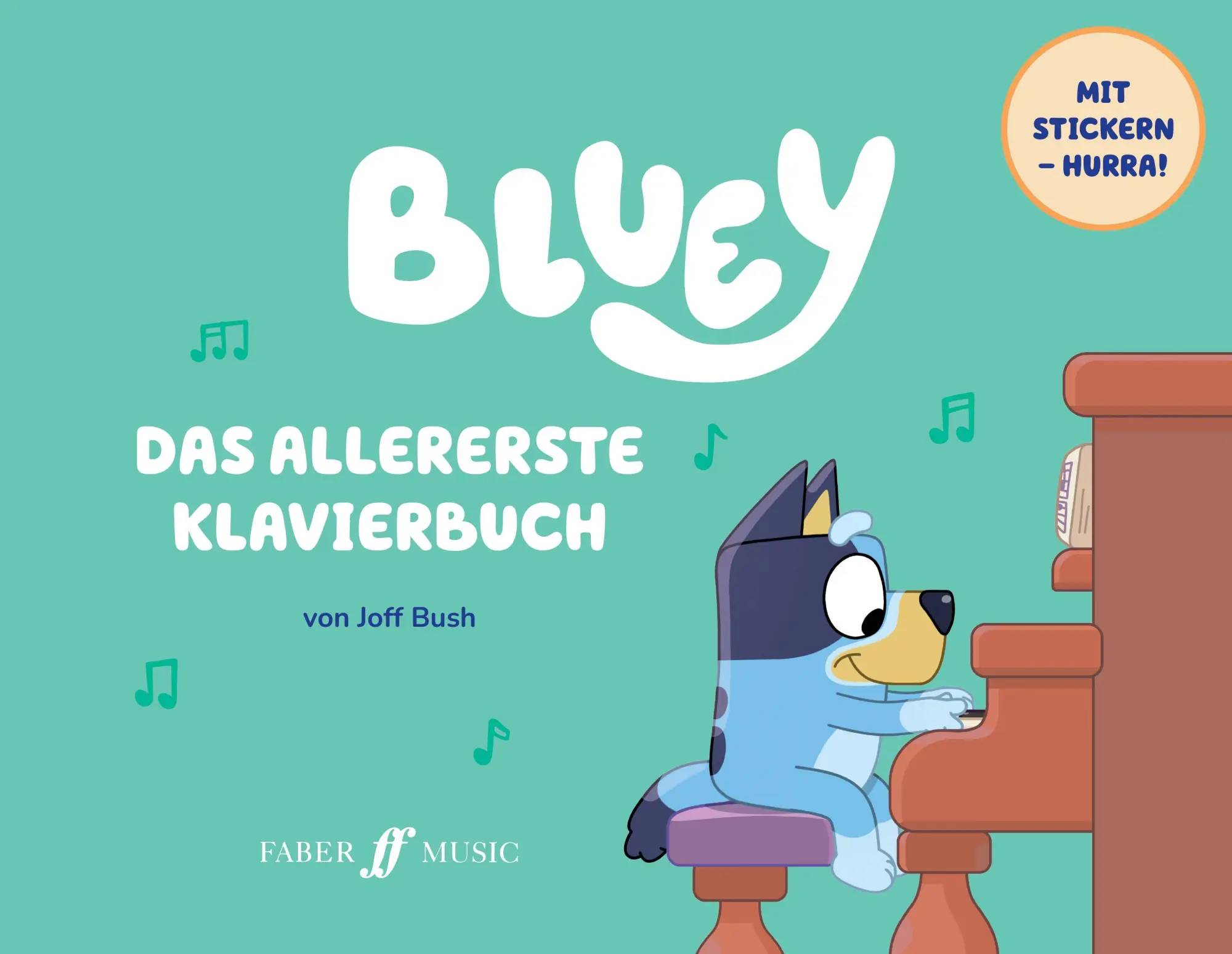 Cover: 9780571543588 | Bluey: Das allererste Klavierbuch | Joff Bush | Broschüre | 40 S.