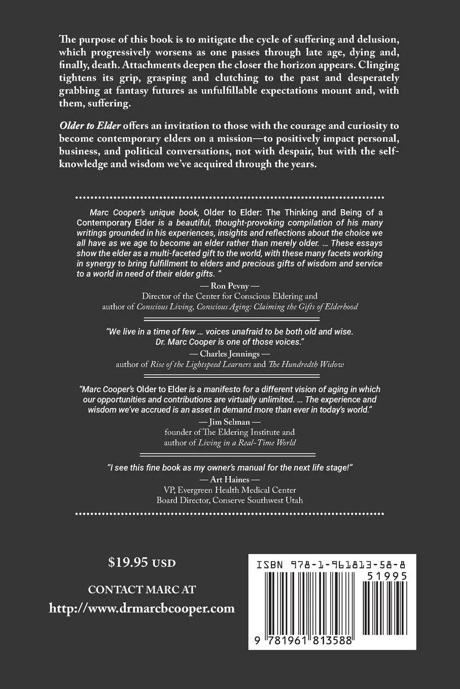 Rückseite: 9781961813588 | Older to Elder | Marc B Cooper | Taschenbuch | Englisch | 2024