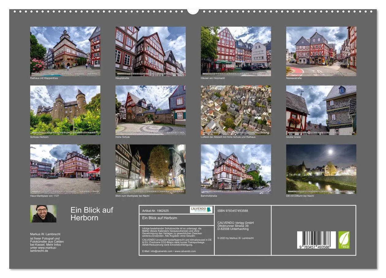 Bild: 9783457493588 | Ein Blick auf Herborn (hochwertiger Premium Wandkalender 2026 DIN...