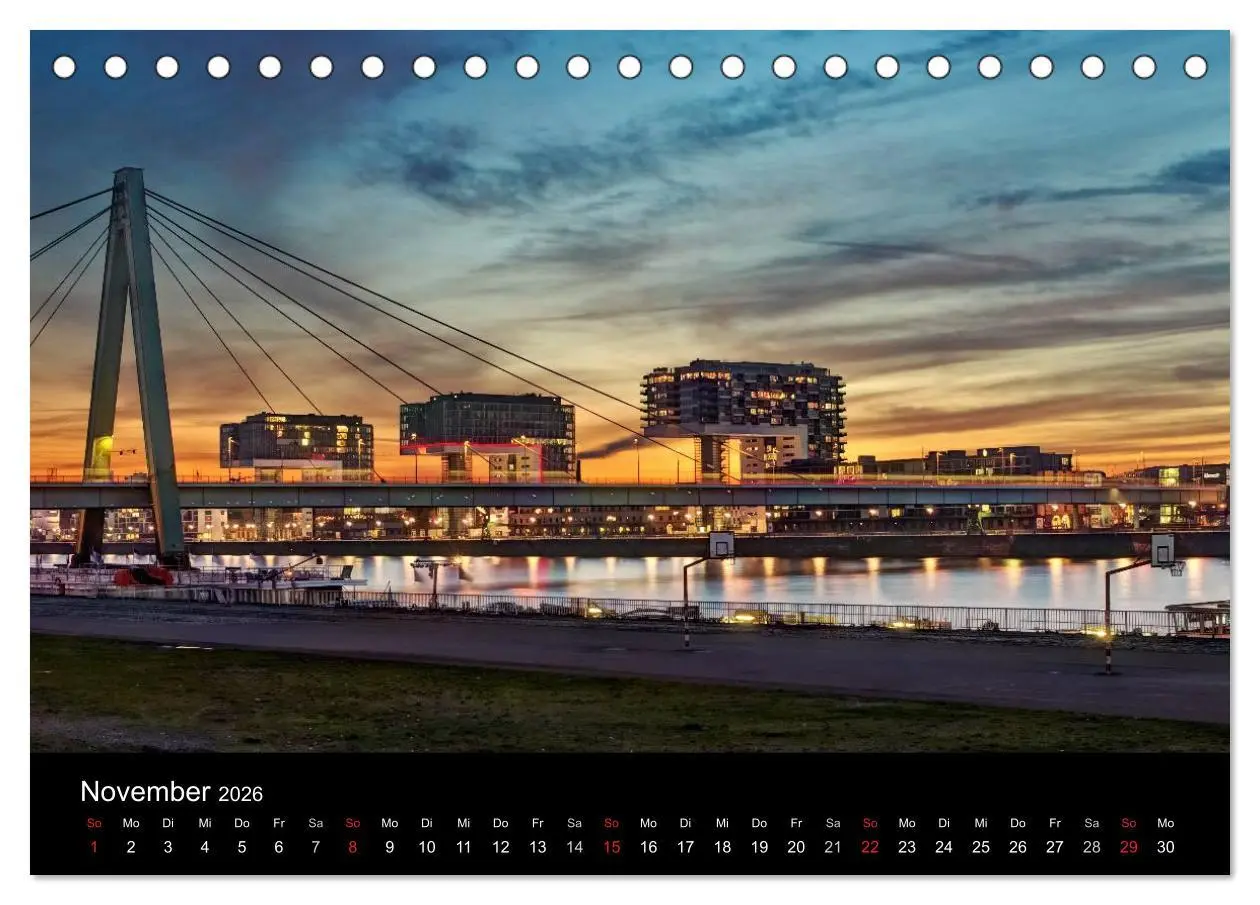 Bild: 9783516033588 | Köln bei Nacht - dunkelbunte Stadt (Tischkalender 2026 DIN A5...