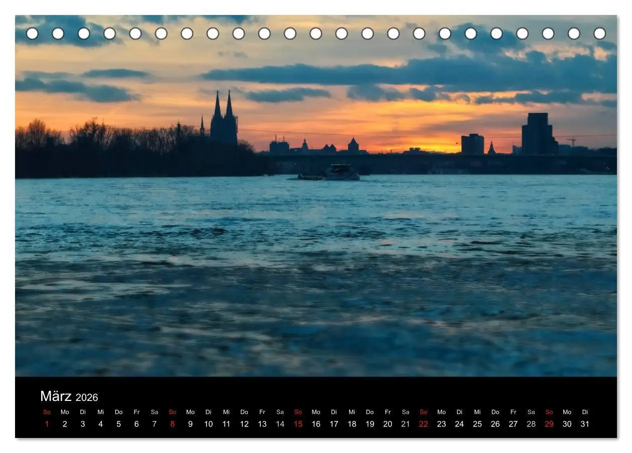 Bild: 9783516033588 | Köln bei Nacht - dunkelbunte Stadt (Tischkalender 2026 DIN A5...