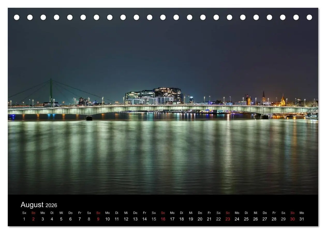 Bild: 9783516033588 | Köln bei Nacht - dunkelbunte Stadt (Tischkalender 2026 DIN A5...
