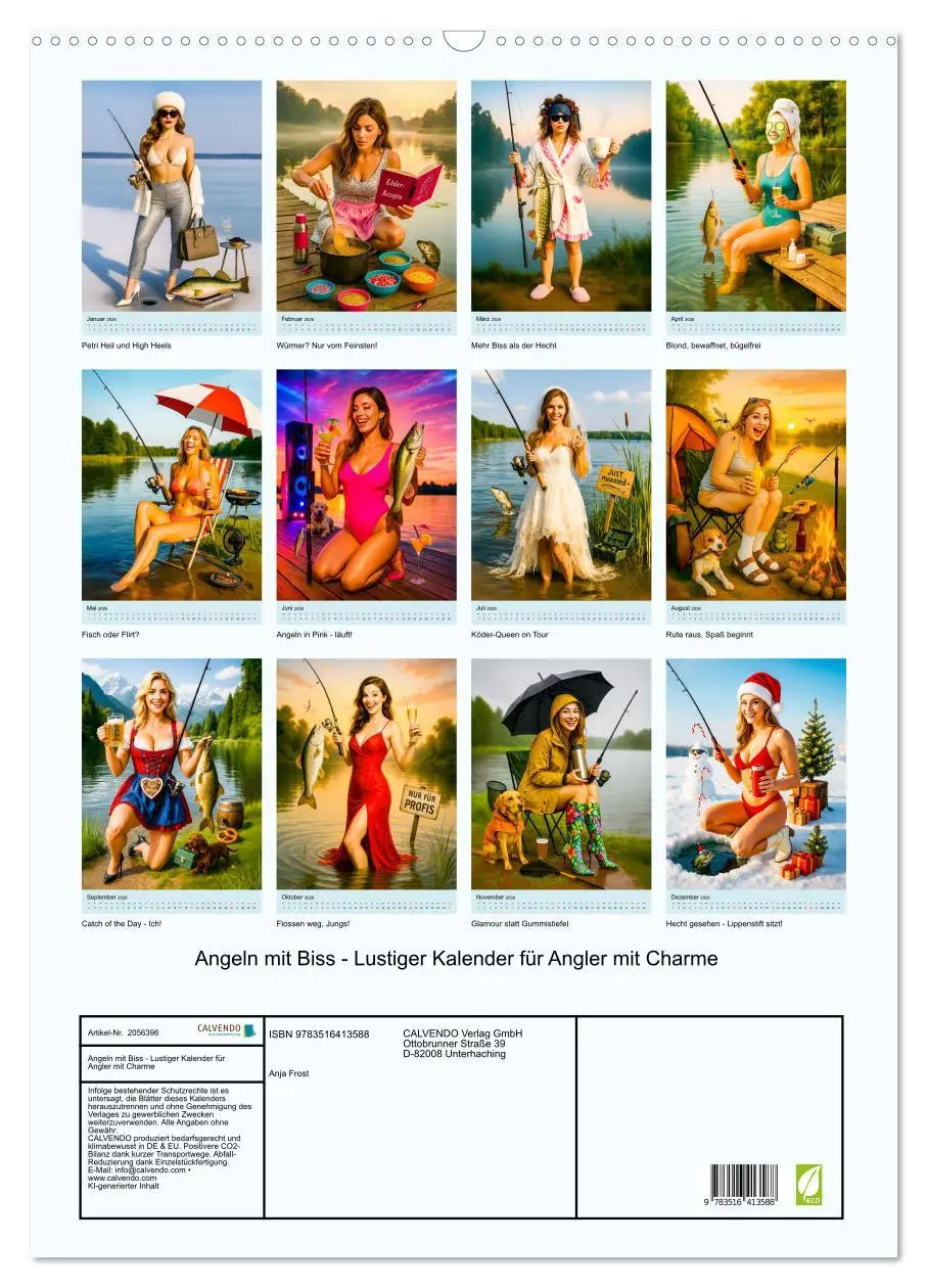 Bild: 9783516413588 | Angeln mit Biss - Lustiger Kalender für Angler mit Charme...